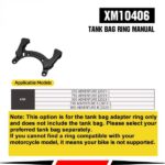 RHINOWALK TANK BAG ADAPTER BASE / XM10406BK - Imagen 4